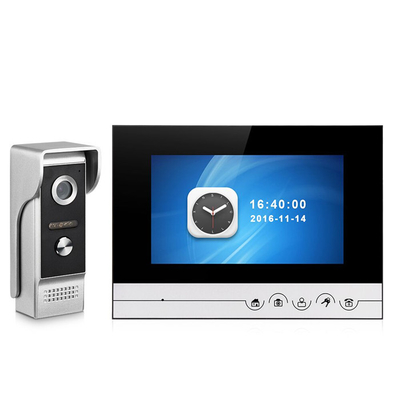 4 Wired Gate Intercom Systems Night Vision 800x480 TFT LCD Villa Video Entry Phone
