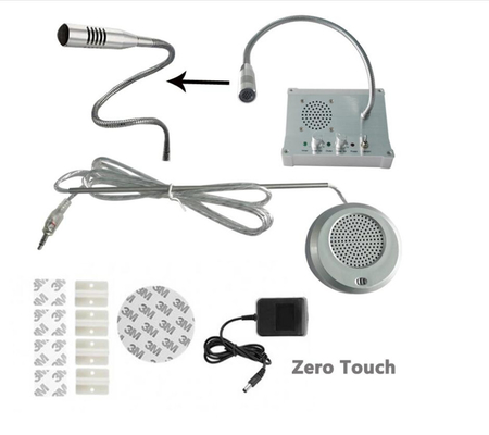 Counter Interphone Window Intercom System 60Hz Dual Way Speaker Window