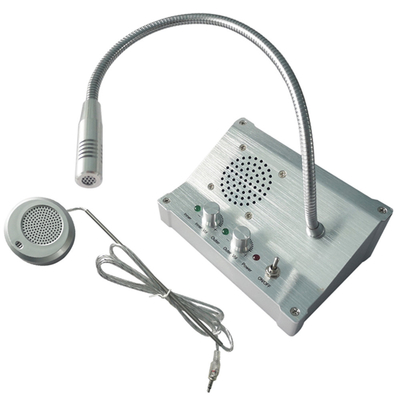 Counter Interphone Window Intercom System 60Hz Dual Way Speaker Window