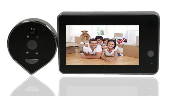 Smart Door Viewer Peephole Camera Ring 120 Degree 4.3 Inch Screen