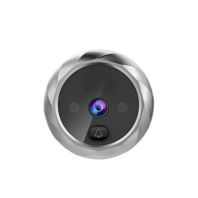 CE Approved Infrared Peephole Video Doorbell 3X Digital Zoom For Door Keeping