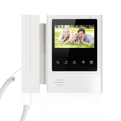 Handset Door Video Intercom Entry System 4.3 Inch Color TFT LCD Screen