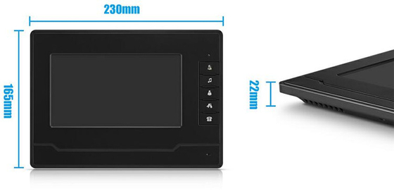 4 Family Multi Apartment Video Doorbell System CAT 5 Connection