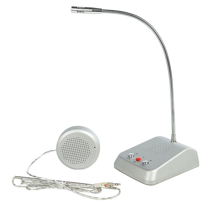Counter Service Window Intercom System DC 12V Interphone Teller Microphone