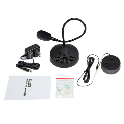 ROHS Interphone Window Intercom System For Talk Through Glass Counter Service