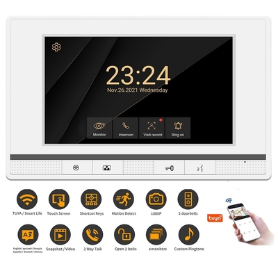 Tuya Remote Control 2 Wire Video Doorbell Intercom System IP55 Waterproof