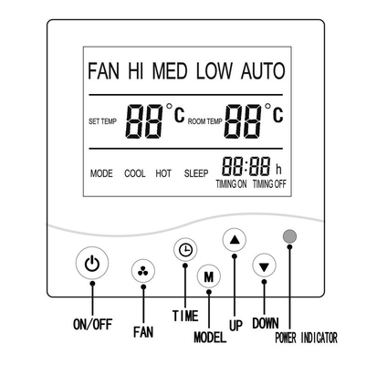 Smart Electronic Digital Room Thermostat IP21 Air Conditioning NTC Probe Sensor