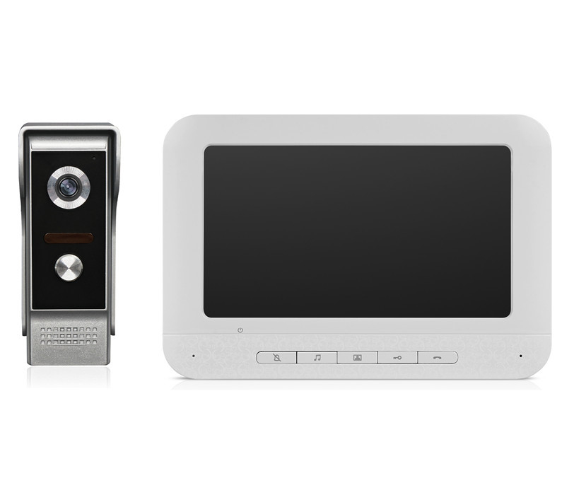4 Wired Gate Intercom Systems Night Vision 800x480 TFT LCD Villa Video Entry Phone