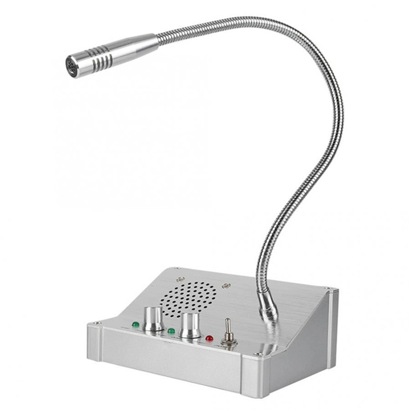 Counter Interphone Window Intercom System 60Hz Dual Way Speaker Window