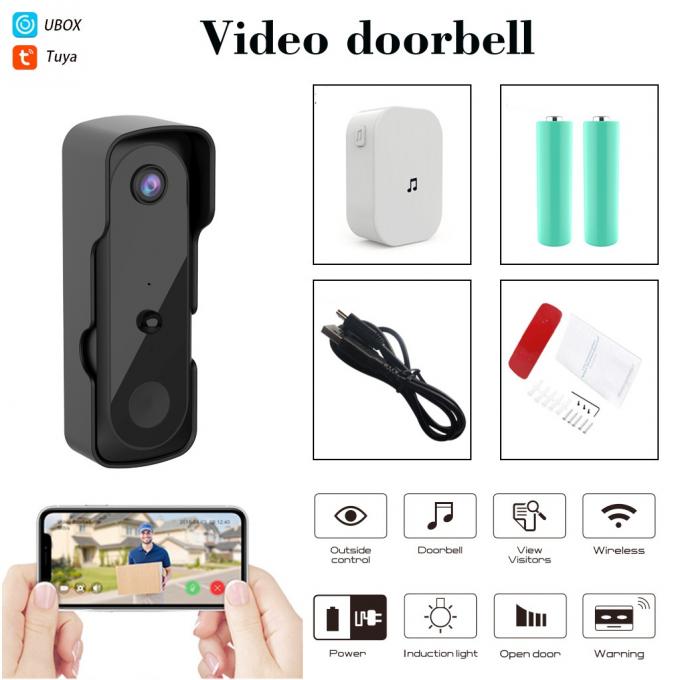 Two Way Tuya Smart Video Doorbell Home Assistant 1080P 720P Cloud Storage