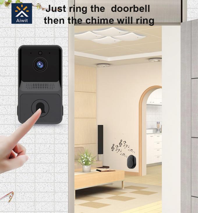 Waterproof Wifi Video Doorbell System Aiwit App Support