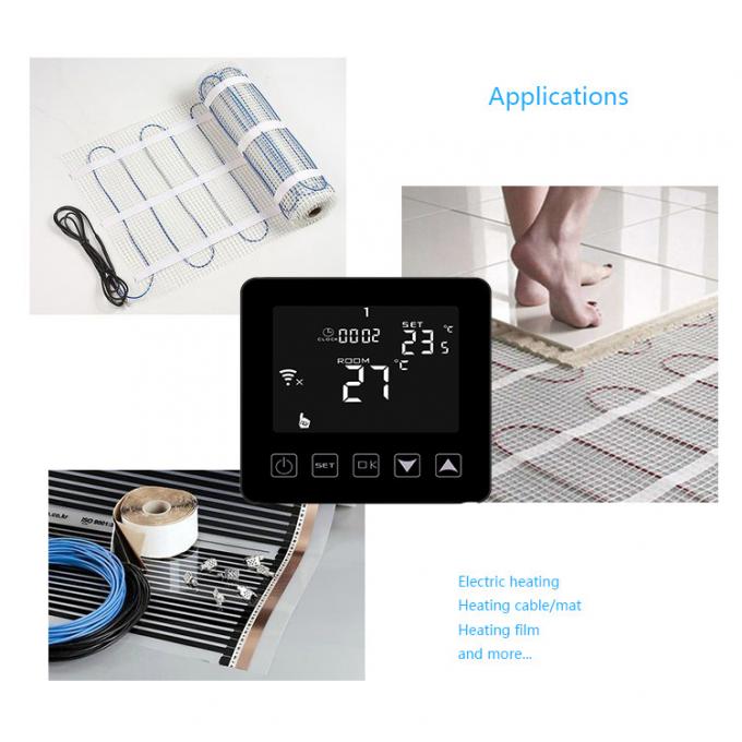 Homekit Programmable Electronic Room Thermostats 1.0Mpa Touch Screen